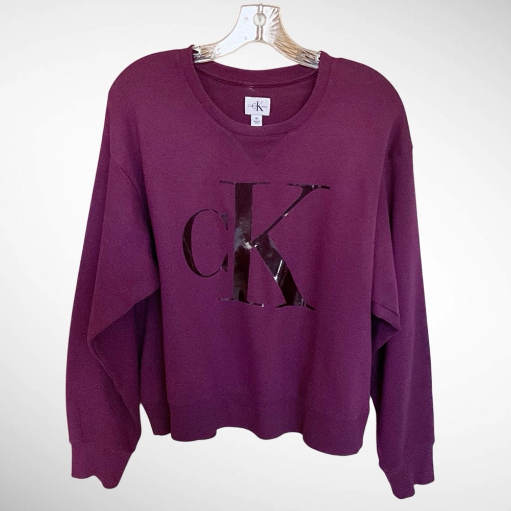 Calvin Klein Jeans CK Logo Pullover Long-Sleeve Sweatshirt